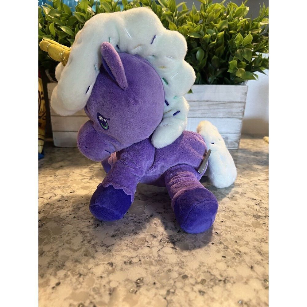 Hallmark Dream In Color UNICORN 10" purple lavender Plush Sprinkles Stuffed Toy